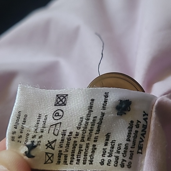 Vintage Lacoste Devanlay Women's Velvet Blazer, Dark Navy, Sz 42 / US 10 - Picture 7 of 8